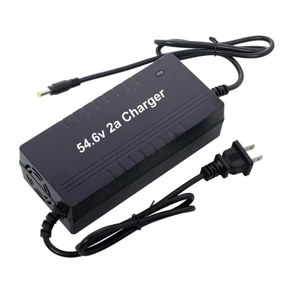 54.6V 2A Charger for Ebike Scooter 48v Lithium Battery DC Plug