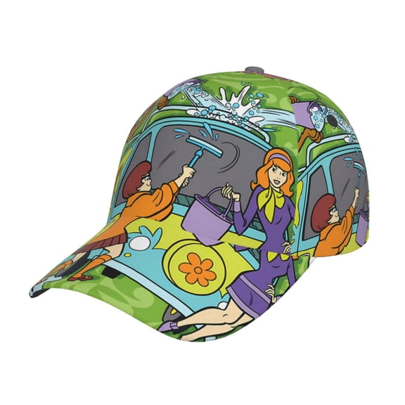 Saiise Men Women Scooby-Doo Cn Print Sported Baseball Cap Adjustable Golf Cap Dad Hat Outdoor for Running Workouts and Outdoor Activities All Seasons