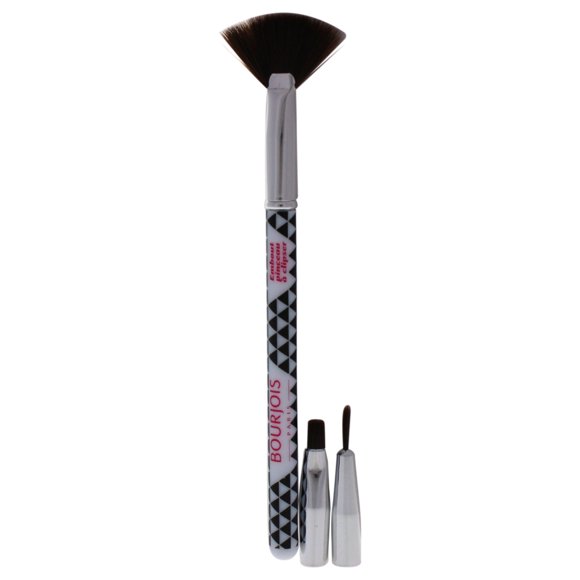 Ensemble de Brosses à Ongles Multi-Brosses par Bourjois pour Femmes - Ensemble de 3 Pcs Brosse Ventilateur, Brosse à Teinture, Brosse à Doublure