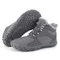 thumbnail image 2 of Botines Minimalistas Botas Felpa Invierno Antideslizantes para Hombre Mujer (Gris 38), 2 of 9