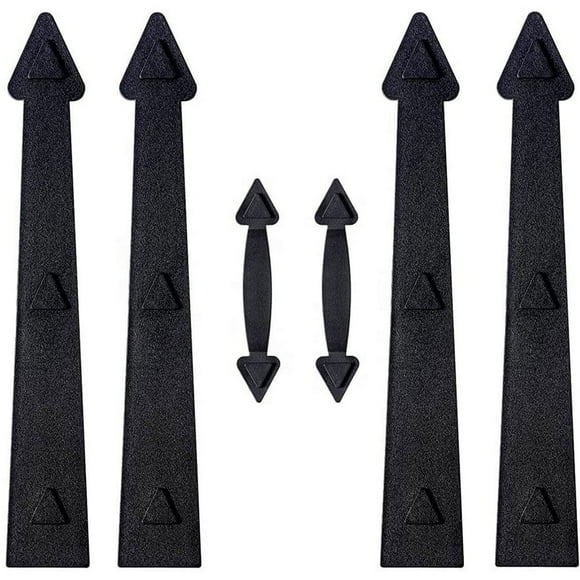YOPTOP Magnetic Garage Door Decorative Kit Hardware Weather Resistant Faux Hinges Handles Easy Installation