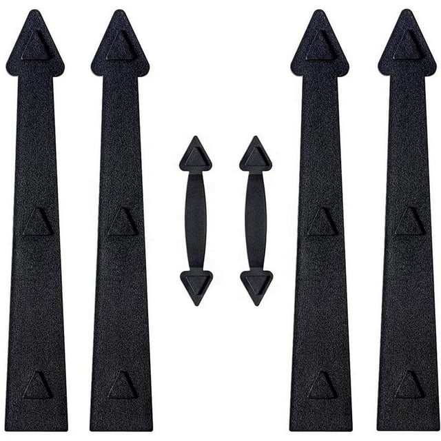 Magnetic Garage Door Decorative Kit Hardware Weather Resistant Faux Hinges Handles Easy Installation
