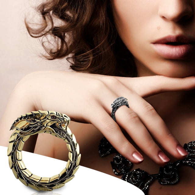 Anillo de dragón de mitología noruega de joyería de moda occidental de Halloween 2021 Wmkox8yii fajkfhkj2468
