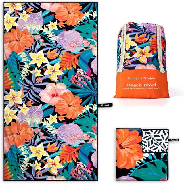 Microfiber Beach Towels Fast Drying Extra Large 71” x 32” Sand Free Super Lightweight