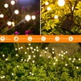 thumbnail image 4 of Pack de 4 luces solares de jardín con 32 LEDs tipo luciérnaga bombilla grande decoración exterior para patio regalo ideal para mujeres y abuelas resistente al agua IP65, 4 of 6