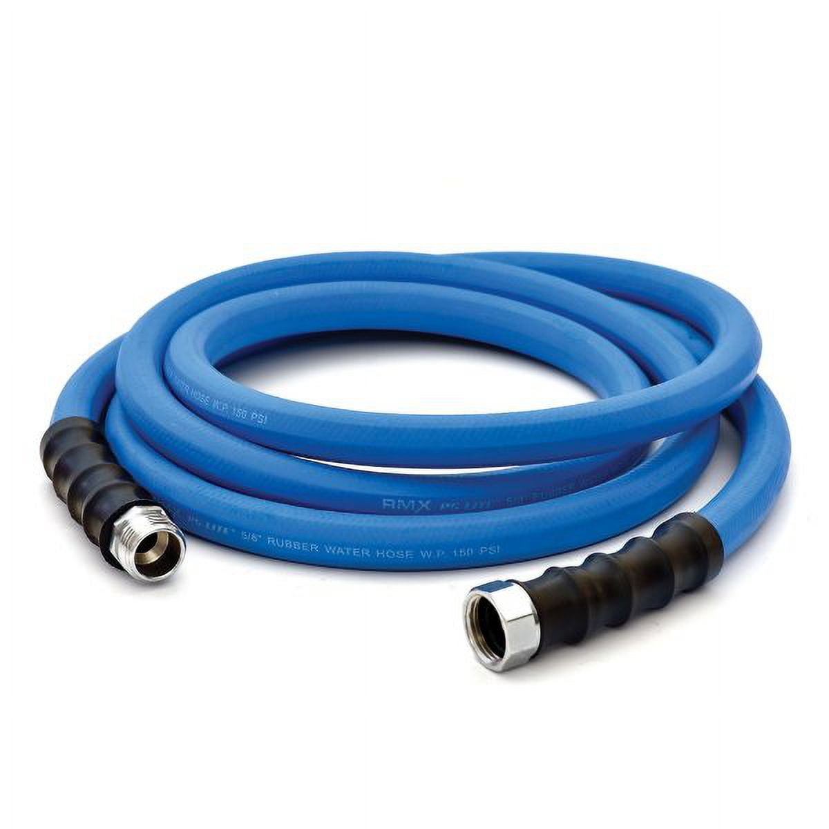 BluBird BluSeal 5/8" Lawn Garden Water Hose Hot/ Cold Lightweight Professional Grade 100% Rubber Hose - 50 Feet