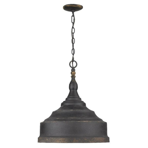3 Light Pendant 19.75 inches Tall and 16.5 inches Wide-Antique Black Iron Finish Bailey Street Home 170-Bel-4571061