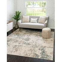 Unique Loom Tuareg Collection Area Rug - Arid (8' Square Beige/Brown)