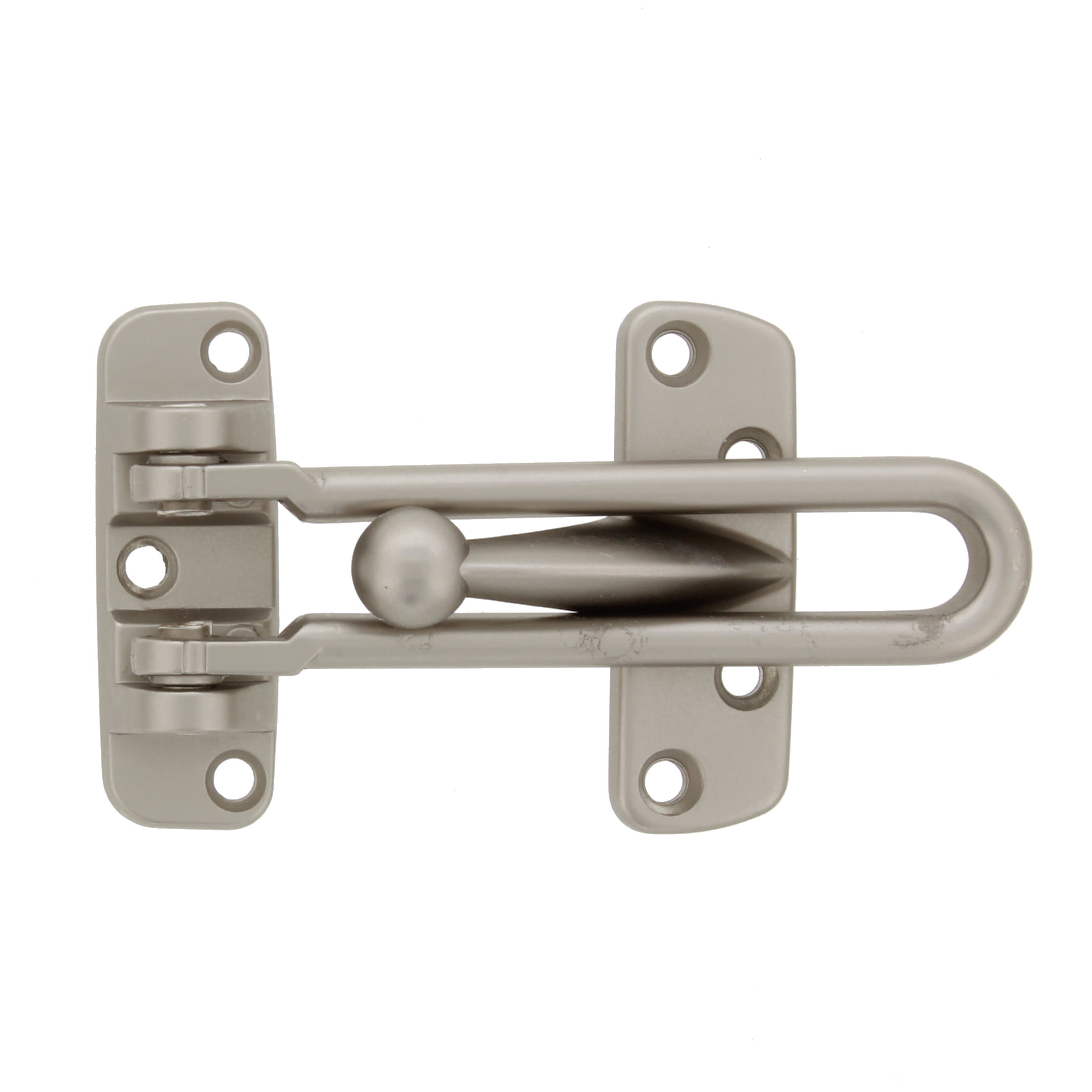 Bulldog Hardware 4 in. Door Security Guard, Satin Nickel