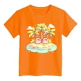 thumbnail image 1 of Chemises pour Filles Imprimé Manches Courtes Chemise pour Filles Col Rond Chemises d'Été pour Filles Vêtements pour Filles 4-5 Ans Mode pour Filles, 1 of 4
