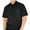 Black, variant on Classic 2 Pocket Solid Banded Bottom Polo Shirt Sizes Medium-4XLT