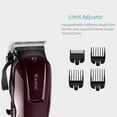 thumbnail image 5 of Men's Complete Hair Cutting Kit Rechargeable Electric Precision Trimmer Kit Cord/Cordless Grooming Kit Hair Styling Shears Secure Fit Guide Combs Haircut Kit, 5 of 6