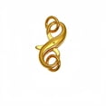 thumbnail image 2 of 14K Gold Plated 925 Silver Clasp Double Opening Lobster Claw Clasps Necklace Extender Bracelet Clasps and Closure for Jewelry Making Necklace Connector for DIY Jewelry Repair, 2 of 10
