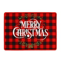 AuroraX Cute Outdoor Rug Christmas Non-Slip Backing Fluffy Doormat 15x23 Inch Machine Washable Contemporary