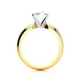 thumbnail image 2 of SuperJeweler 2 Carat Moissanite Solitaire Engagement Ring in 14 Karat Yellow Gold, 2 of 5
