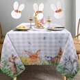 thumbnail image 4 of Easter Tablecloth 60"x84" for Rectangle Table, Waterproof Easter Decorative Table Cloth Bunny Tablecloth for Dining Room, 4 of 6
