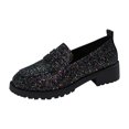 thumbnail image 2 of Xucatan Women's Sparkling Ankle Boots, Low Heel Winter Short Boots with Bow Decor & Rhinestones, Fashion Casual Slip On Booties for Women Gift, 2 of 8