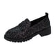 thumbnail image 2 of Xucatan Women's Sparkling Ankle Boots, Low Heel Winter Short Boots with Bow Decor & Rhinestones, Fashion Casual Slip On Booties for Women Gift, 2 of 8