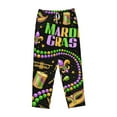 thumbnail image 4 of Balery Mardi Gras3 print Women's Pajama Pants,Ultra Lightweight Pjs,Lounge Pant-XX-Large, 4 of 9