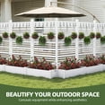 thumbnail image 3 of Uforic Outdoor Privacy Screen with Planter Box, 72"H x 42"W Wood Fence Panel for Backyard, White, 3 of 8