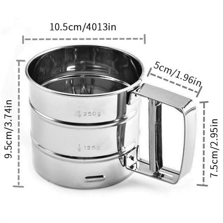 

Stainless Steel Material Flour Sieve Cup Icing Powder Sugar Sieve Cup For Baking Kitchen Gadget Cake