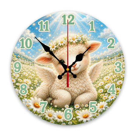 1 pc 10 Inch Vintage Apple Shaped Wall Clock with Quartz Movement Realistic Red Apple Green Leaf