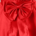 thumbnail image 4 of Fesfesfes Girls Princess Dress Sleeveless Bow A Line Formal Party Gown for Special Occasion Elegant Floral Glitter Tulle Skirt Big Kids Flower Girl Birthday Wedding Outfit(Red,4-5 Years), 4 of 9