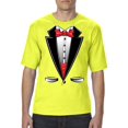 thumbnail image 1 of "Mens and Big Mens Tuxedo Prom Costume T-Shirt, up to size 3XLT", 1 of 5