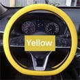 thumbnail image 3 of Christmas Savings! Dezsed Silicone Car Steering Wheel Cover Non-slip Wear-resistant Silicone Car Steering Wheel Protective Cover Four Seasons Universal Steering Wheel Cover on Clearance Yellow, 3 of 4