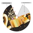thumbnail image 2 of Rateoe Happy New Year 2025 C Print Christmas Tree Skirt 36" for Xmas Holiday New Year Party Circle Tree Mat Ornaments Decoration, 2 of 7