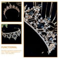 thumbnail image 5 of SEWCHICS Crown Shape Bridal Tiara Zinc Alloy 1Pcs 6.7X6.7In, 5 of 8