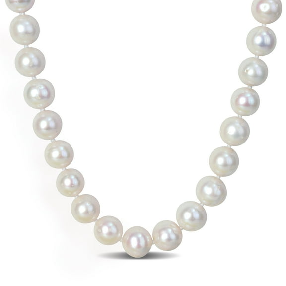 Everly Men's Cultured Freshwater Pearl Sterling Silver Necklace and Bracelet - 20 in   9 in