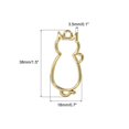 thumbnail image 2 of Uxcell Cat Shaped Alloy Open Back Bezel Pendants Hollow Resin Frame for DIY Crafts, Gold Tone 10 Pack, 2 of 5