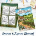 thumbnail image 6 of NETHOUSE England Countryside Coloring Book For Adults Relaxation & Stress Relief, 30 Coloring Pages Featuring Rolling Green Hills, Charming Cottages, Stone Fences, and Peaceful English Villages, 6 of 6