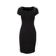 thumbnail image 2 of Vestido corto André Badi Elana negro 26 con escote geométrico y mangas cortas, 2 of 5