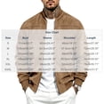 thumbnail image 5 of FRSASU Men's Faux Suede Bomber Jacket Zip‑Up Ribbed Collar Casual Lightweight Outerwear with Side Pockets Beige, 5 of 8