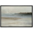 thumbnail image 3 of PixonSign Framed Canvas Print Wall Art Pastel Gray Blue Watercolor Landscape Abstract Shapes Illustrations Modern Art Decorative Minimal Relax/Calm for Living Room, Bedroom, Office - 24"x36" Black, 3 of 5