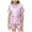 Light Purple-a, variant on Kids Silk Pajama Set Heart Print Short Sleeve Button Down Top Shorts Girl Summer Pajamas Girls Pajamas Size 4T