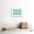thumbnail image 2 of Animals of The World Map Art Print Framed Poster Wall Decor 9x7 inch, 2 of 5
