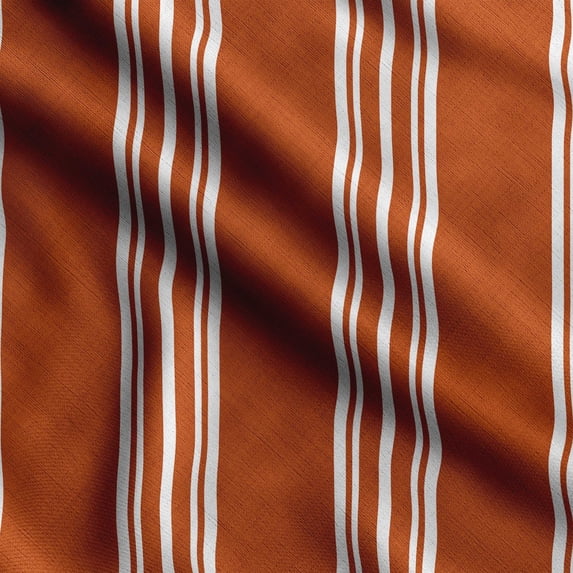 Soimoi Stripe Print,Cotton Cambric, Quilting Fabric Sold by The Yard 42 Inch Wide, Medium Weight Cotton Fabric, SewingSupplies,Orange