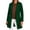 *Green, variant on ClodeEU Women's Wool Blend Coat,Notched Collar Double Breasted Mide Long Trench Coat Outwear Green,Womens Plus M