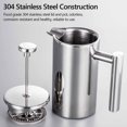 thumbnail image 4 of TERGAYEE Stainless Steel Insulated Coffee Press,Double Wall Metal Insulation Coffee Press & Tea Brewer Easy Clean And Easy Press for Home Outdoor Use, 4 of 6