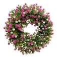 thumbnail image 2 of Spring Festival Summer Powder White Wreath Simulation White Wreath Door Hanging Home Decoration Spring and Summer Wreath Farmhouse Door Front Decoration Farm Wreath, 2 of 5