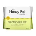 thumbnail image 3 of The Honey Pot Company 100% Organic Cotton Cover Heavy Flow Daytime Pads, 16 Count, 3 of 5