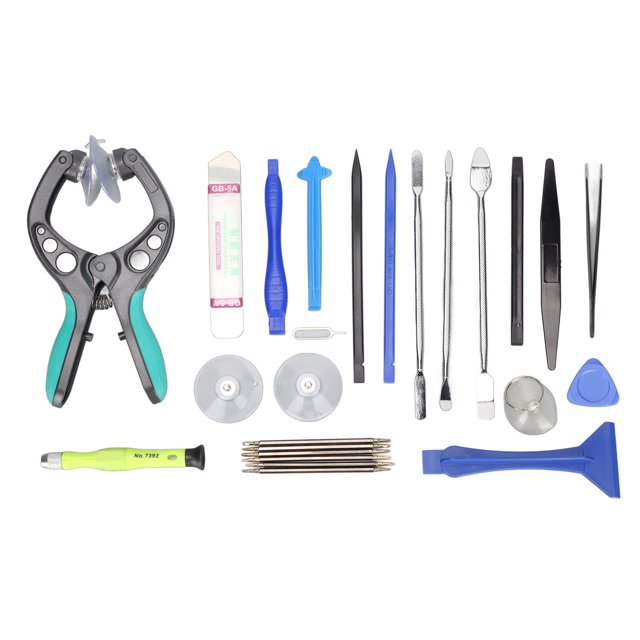 Kit de reparación de pantalla de teléfono 23 en 1, diseño ergonómico, antideslizante, duradero, herramienta de apertura de pantalla para teléfono y tableta
