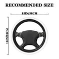 thumbnail image 6 of Car Steering Wheel Cover 15" inch Sweat-Absorbent Anti-Slip Steering Wheel Cover, 6 of 10