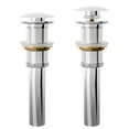 thumbnail image 4 of Novatto NP-01321CH Rectangular White Porcelain Vessel Sink with Chrome Drain Set, 4 of 4