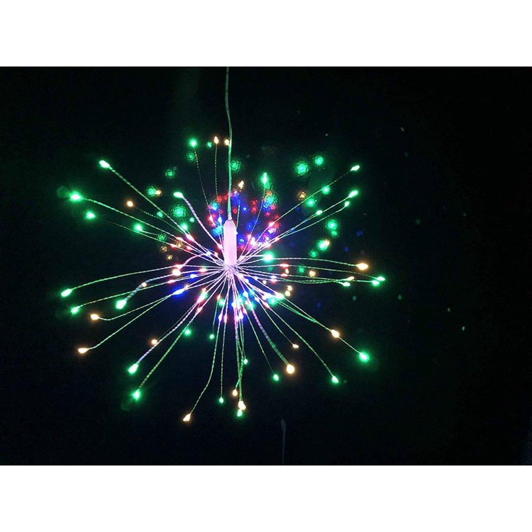 Firework Lights, Led Starburst Lights Hanging Fairy Lights Battery Operated  8 Modes With Remote Control For Garden Tent Christmas Party Decor - Temu