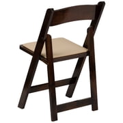 Flash Furniture Hercules Series Adult Size Beechwood Folding Event Chairs, Set of 4, Fruitwood
