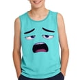 thumbnail image 3 of Eltusu Boys Cotton Tank Tops, Crewneck Loose Fit Fashion Sleeveless Workout Tops Green Size 10-12 T, 3 of 5